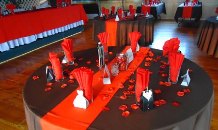 Weddings and events at the Stage North hall, Terrae Pines